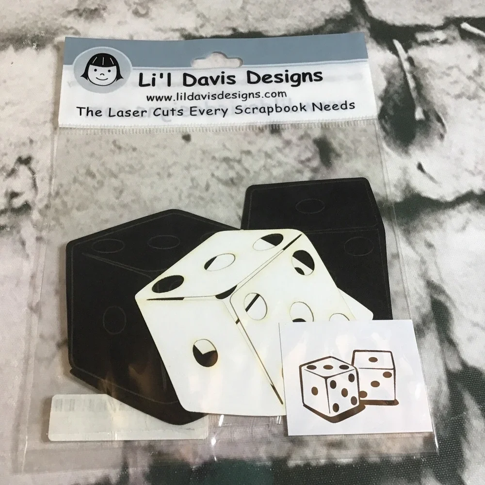 Scrapbooking Embellishments Die-Cuts Lot‎ Dice Hearts Leaves Balloons Tools
